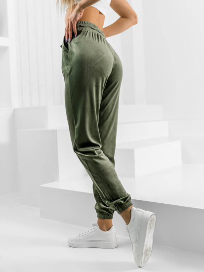 Dam Velour Sweatpants Grön Bolf HL241