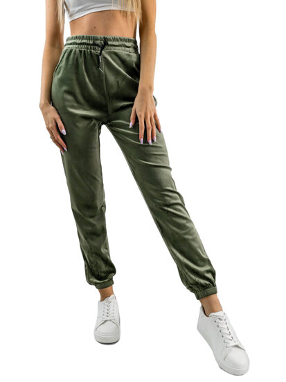 Dam Velour Sweatpants Grön Bolf HL241