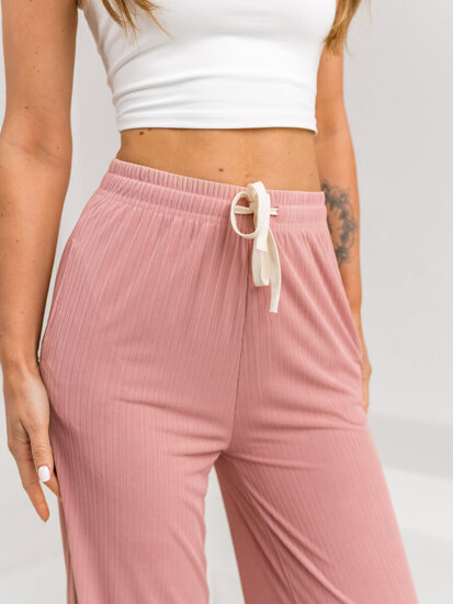 Dam Wide Leg Byxor Rosa Bolf W7955