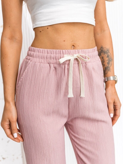 Dam Wide Leg Byxor Rosa Bolf W7960