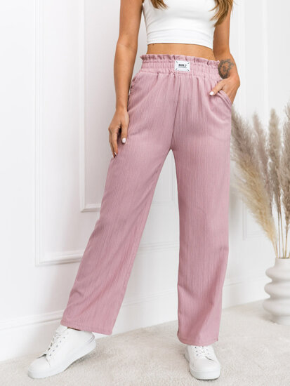 Dam Wide Leg Byxor Rosa Bolf W7961