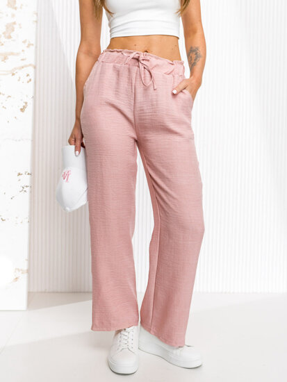 Dam Wide Leg Byxor Rosa Bolf W7966