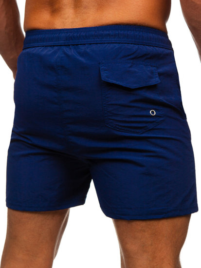 Herr Badshorts Marinblå Bolf XL018