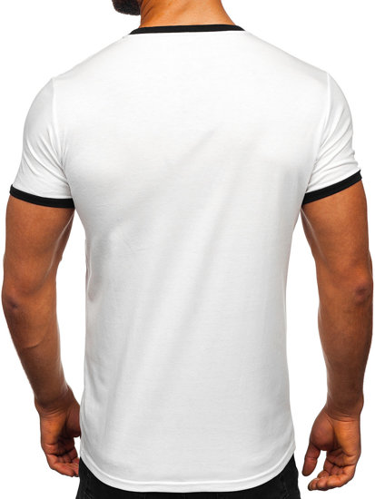 Herr Basic T-shirt Vit Bolf 8T83