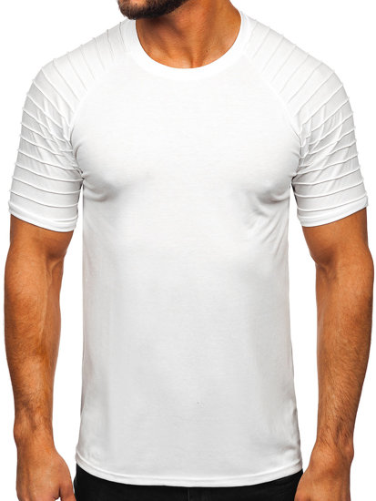 Herr Basic T-shirt Vit Bolf 8T88