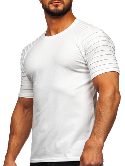 Herr Basic T-shirt Vit Bolf 8T88