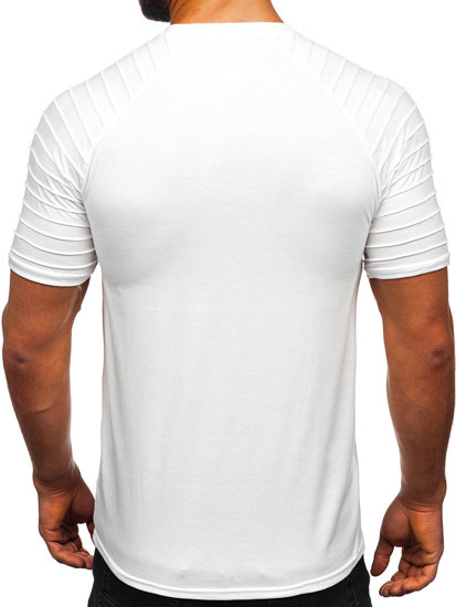 Herr Basic T-shirt Vit Bolf 8T88