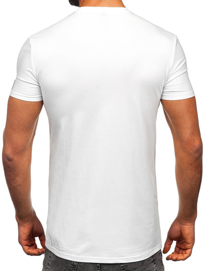 Herr Basic T-shirt Vit Bolf MT3050