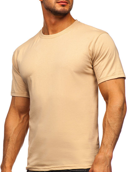 Herr Bomulls Basic T-shirt Beige Bolf 192397