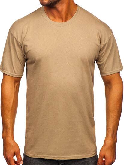 Herr Bomulls Basic T-shirt Beige Bolf B459