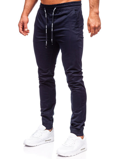 Herr Bomulls Joggers Marinblå Bolf KA6078