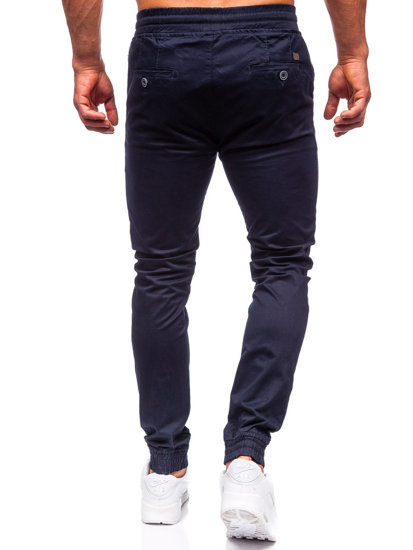 Herr Bomulls Joggers Marinblå Bolf KA6078