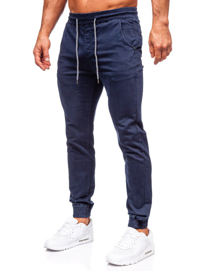 Herr Bomulls Joggers Marinblå Bolf KA6792