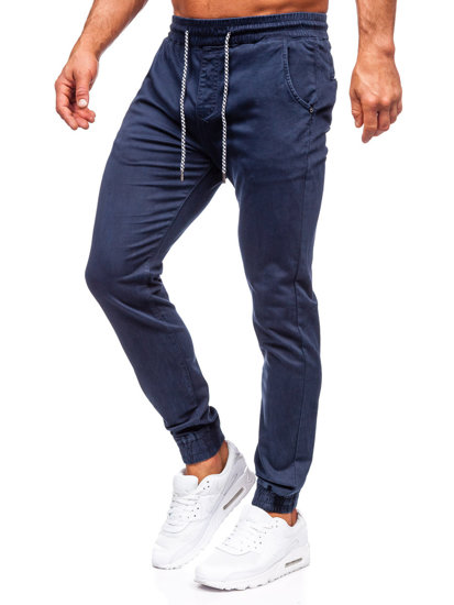 Herr Bomulls Joggers Marinblå Bolf KA6792