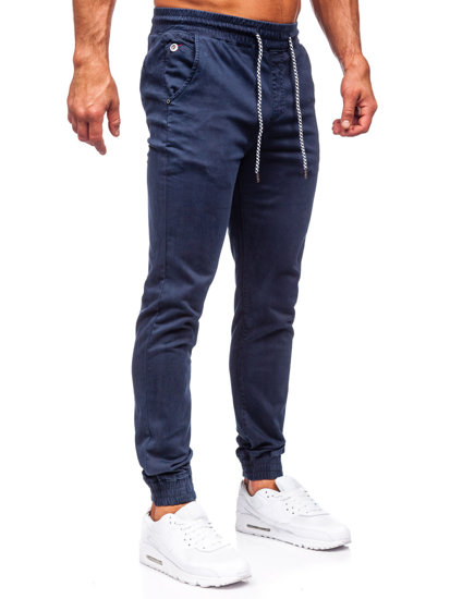 Herr Bomulls Joggers Marinblå Bolf KA6792