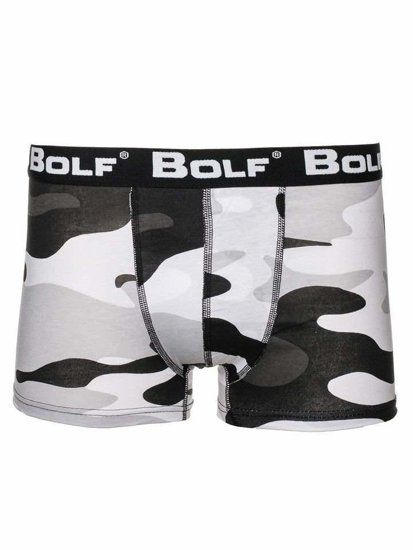 Herr Boxershorts Camo-Svart-Vit Bolf 0953-2