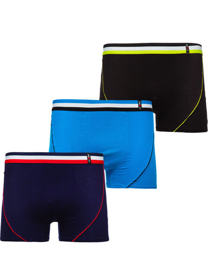 Herr Boxershorts Flerfärgade Bolf 1BE682V-3P 3 PACK