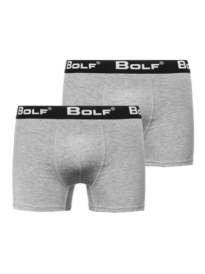 Herr Boxershorts Grå Bolf 0953-2P 2 PACK