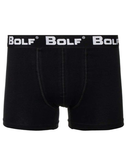 Herr Boxershorts Grå-Svart Bolf 0953-2P 2 PACK