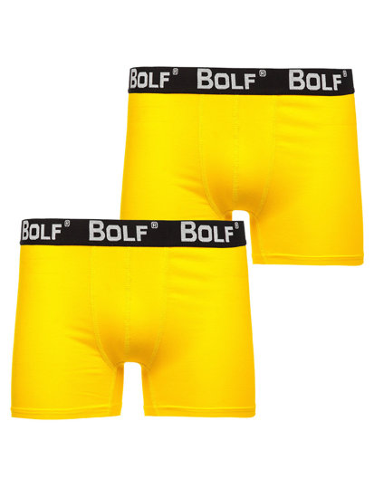 Herr Boxershorts Gul-Neon Bolf 0953-2P 2 PACK