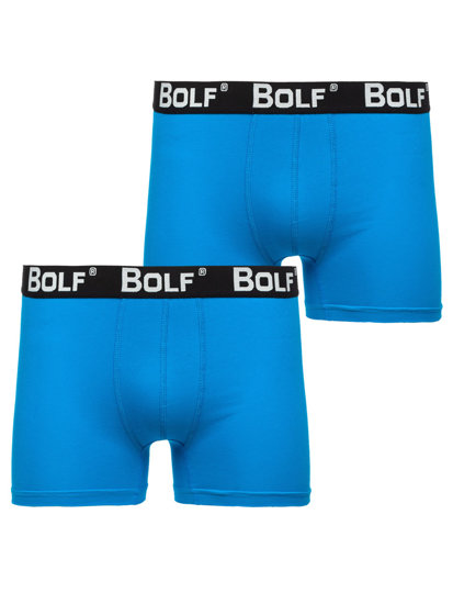 Herr Boxershorts Himmelsblå Bolf 0953-2P 2 PACK