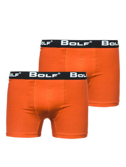 Herr Boxershorts Orange Bolf 0953-2P 2 PACK