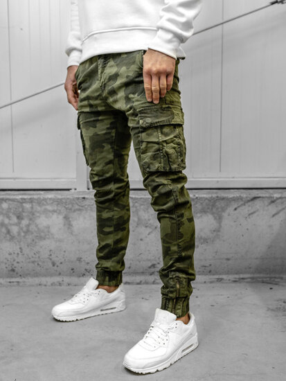 Herr Camo Cargo-joggers Khaki Bolf 2232A