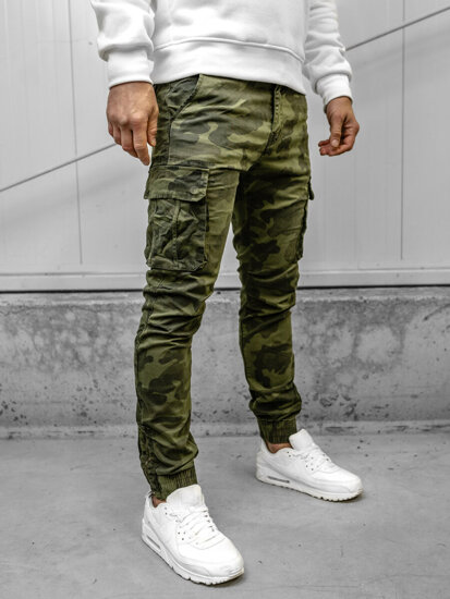 Herr Camo Cargo-joggers Khaki Bolf 2232A