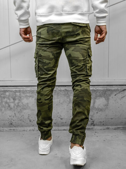 Herr Camo Cargo-joggers Khaki Bolf 2232A