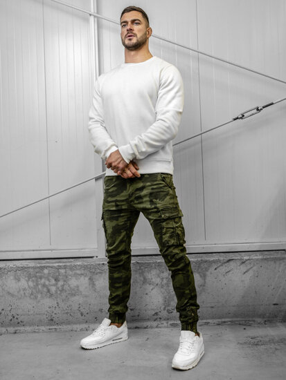 Herr Camo Cargo-joggers Khaki Bolf 2232A