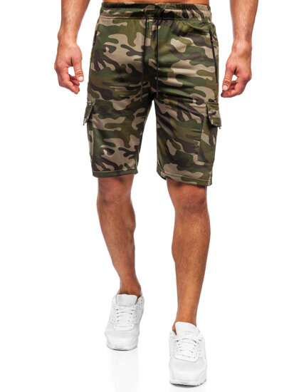 Herr Camo Cargo-shorts Grön Bolf JX875