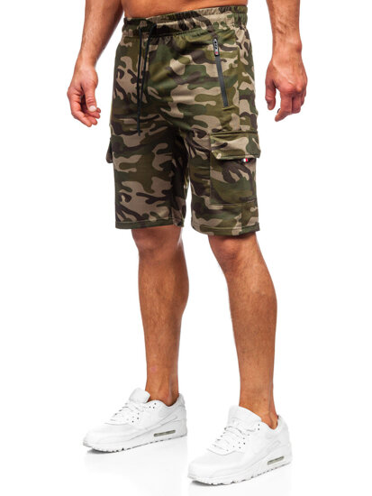 Herr Camo Cargo-shorts Grön Bolf JX875