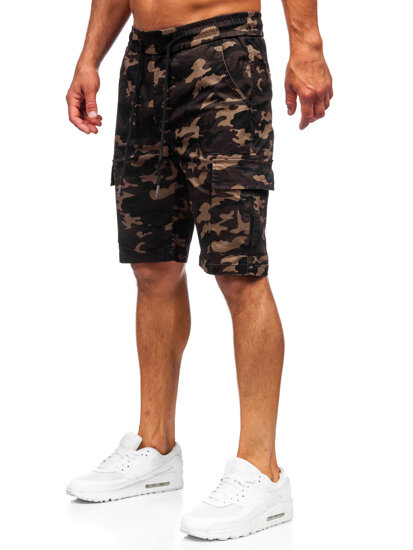 Herr Camo Cargo-shorts Khaki Bolf A-297