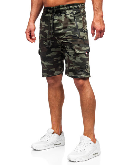 Herr Camo Cargo-shorts Khaki Bolf JX875