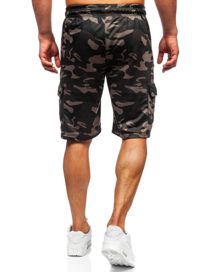 Herr Camo Cargo-shorts Mörkgrön Bolf JX875