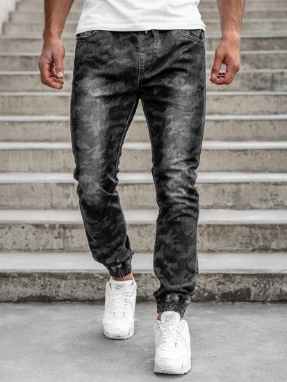 Herr Camo Joggers Svart Bolf RB9486DT