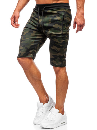 Herr Camo Mjukisshorts Kaki Bolf HL9217