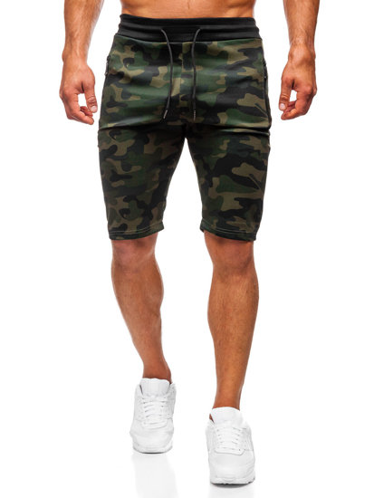 Herr Camo Mjukisshorts Kaki Bolf HL9217