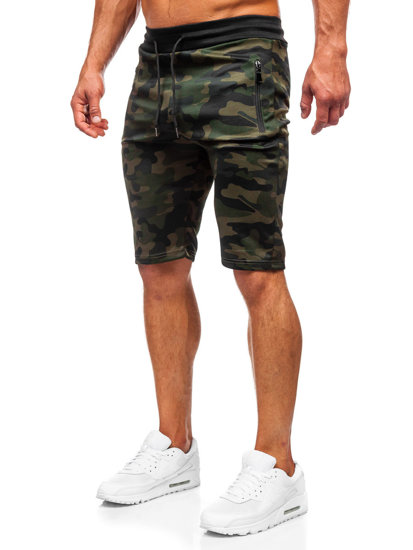 Herr Camo Mjukisshorts Kaki Bolf HL9217