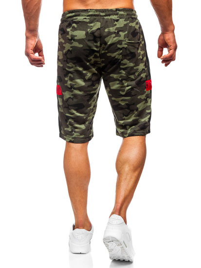 Herr Camo Mjukisshorts Kaki Bolf HW2636