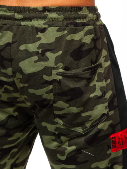 Herr Camo Mjukisshorts Kaki Bolf HW2636