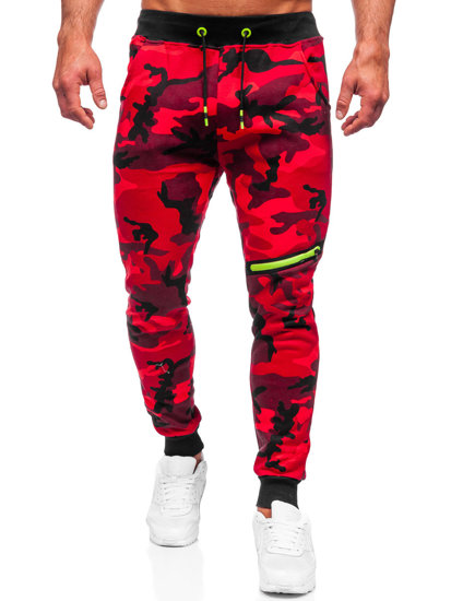 Herr Camo Sweatpants Röd Bolf KK04