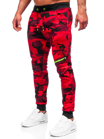 Herr Camo Sweatpants Röd Bolf KK04