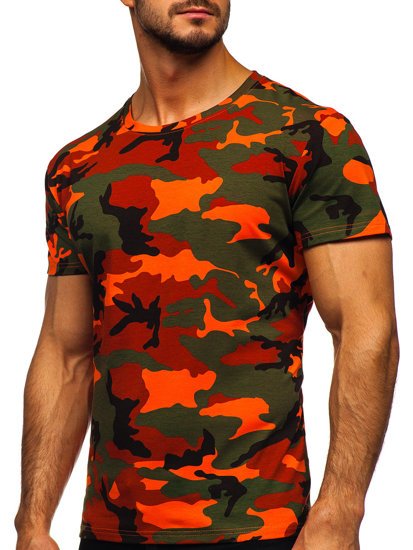 Herr Camo T-shirt Grön-Orange Bolf S807