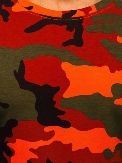 Herr Camo T-shirt Grön-Orange Bolf S807