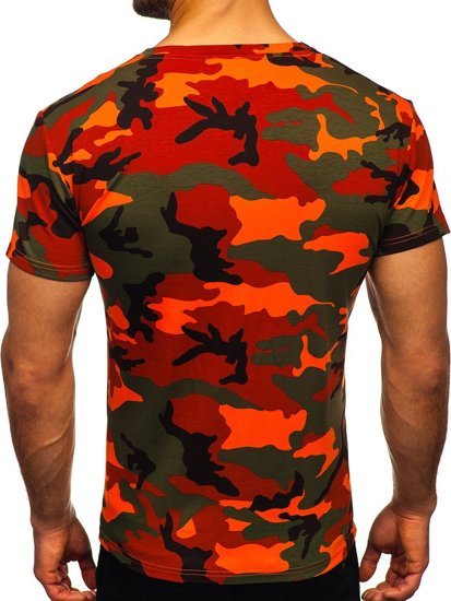 Herr Camo T-shirt Grön-Orange Bolf S807