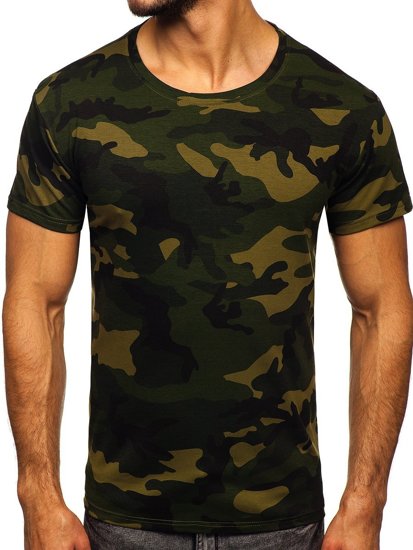 Herr Camo T-shirt Kaki Bolf S807