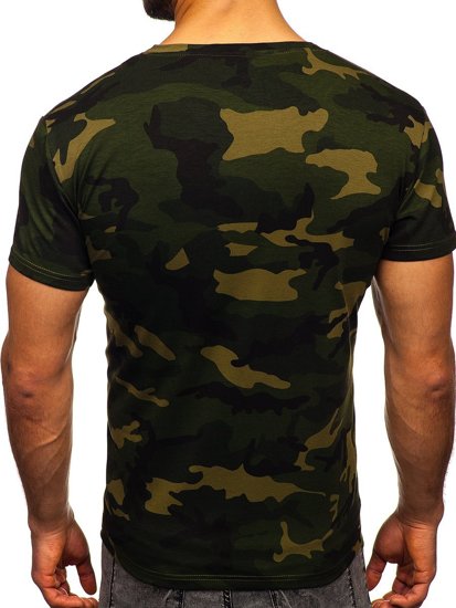 Herr Camo T-shirt Kaki Bolf S807