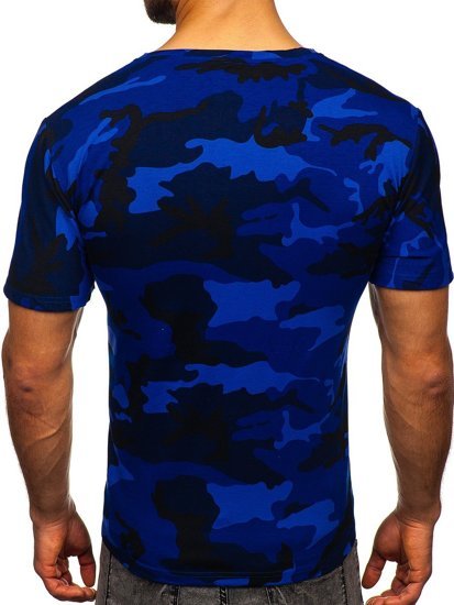 Herr Camo T-shirt Marinblå Bolf S807