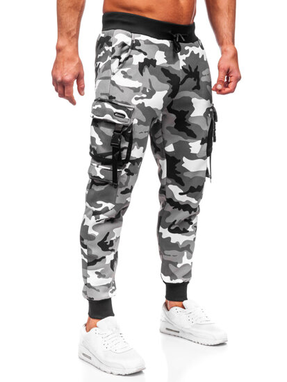 Herr Camo cargo-joggers Grå Bolf HSS125